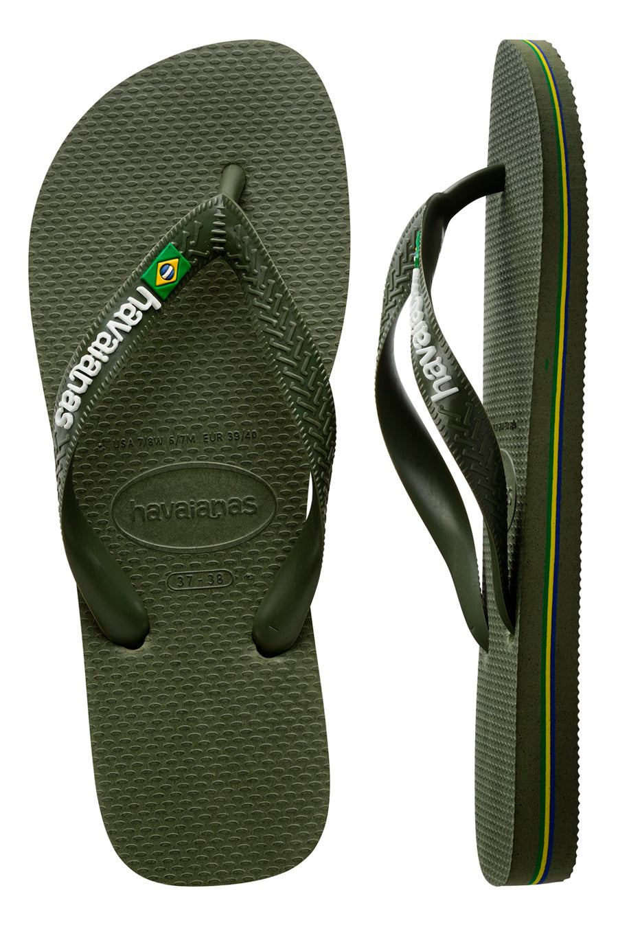 Ciabatte Infradito Havaianas Brasil Logo Verdi