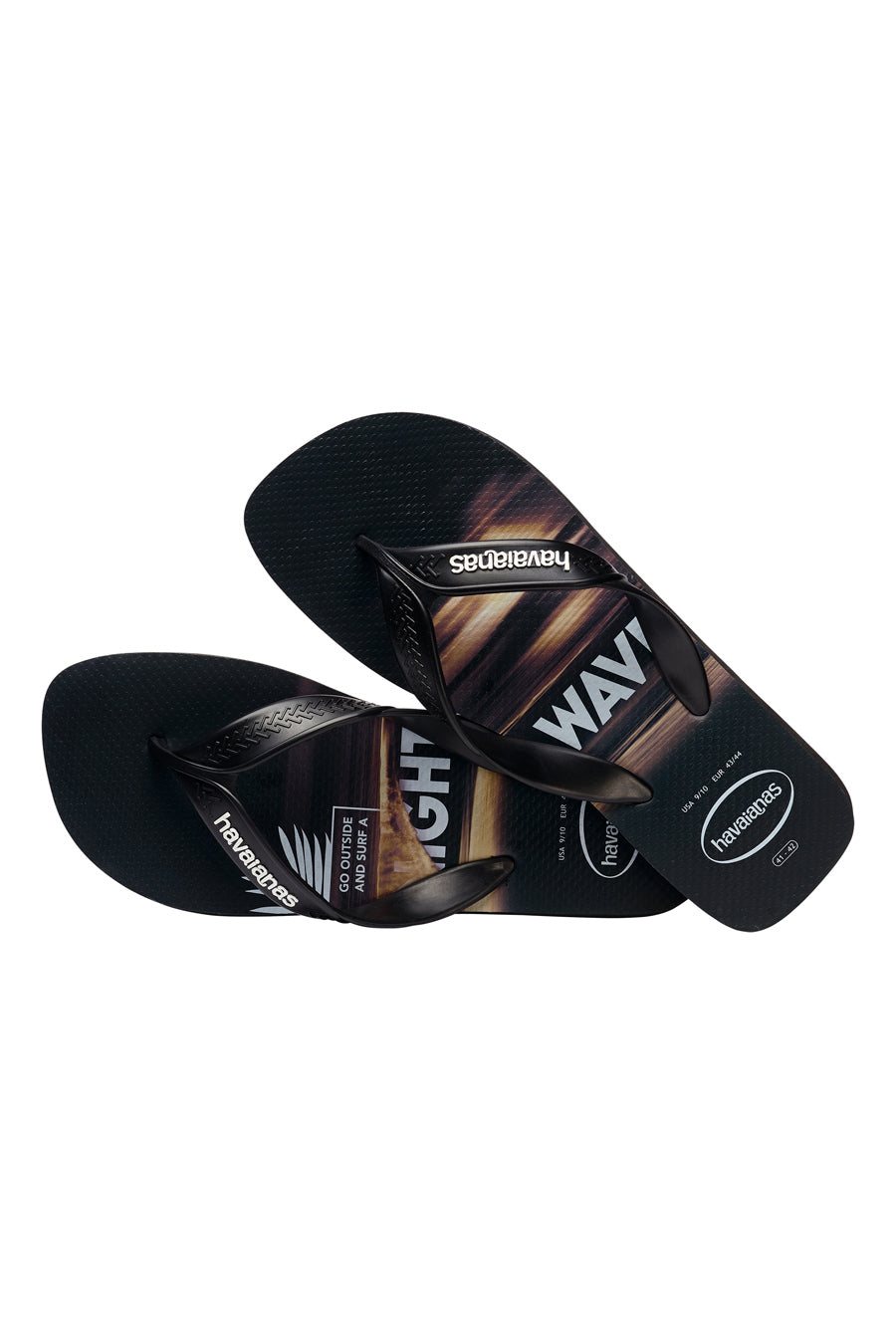 Havaianas Surf Flip Flops Schwarz