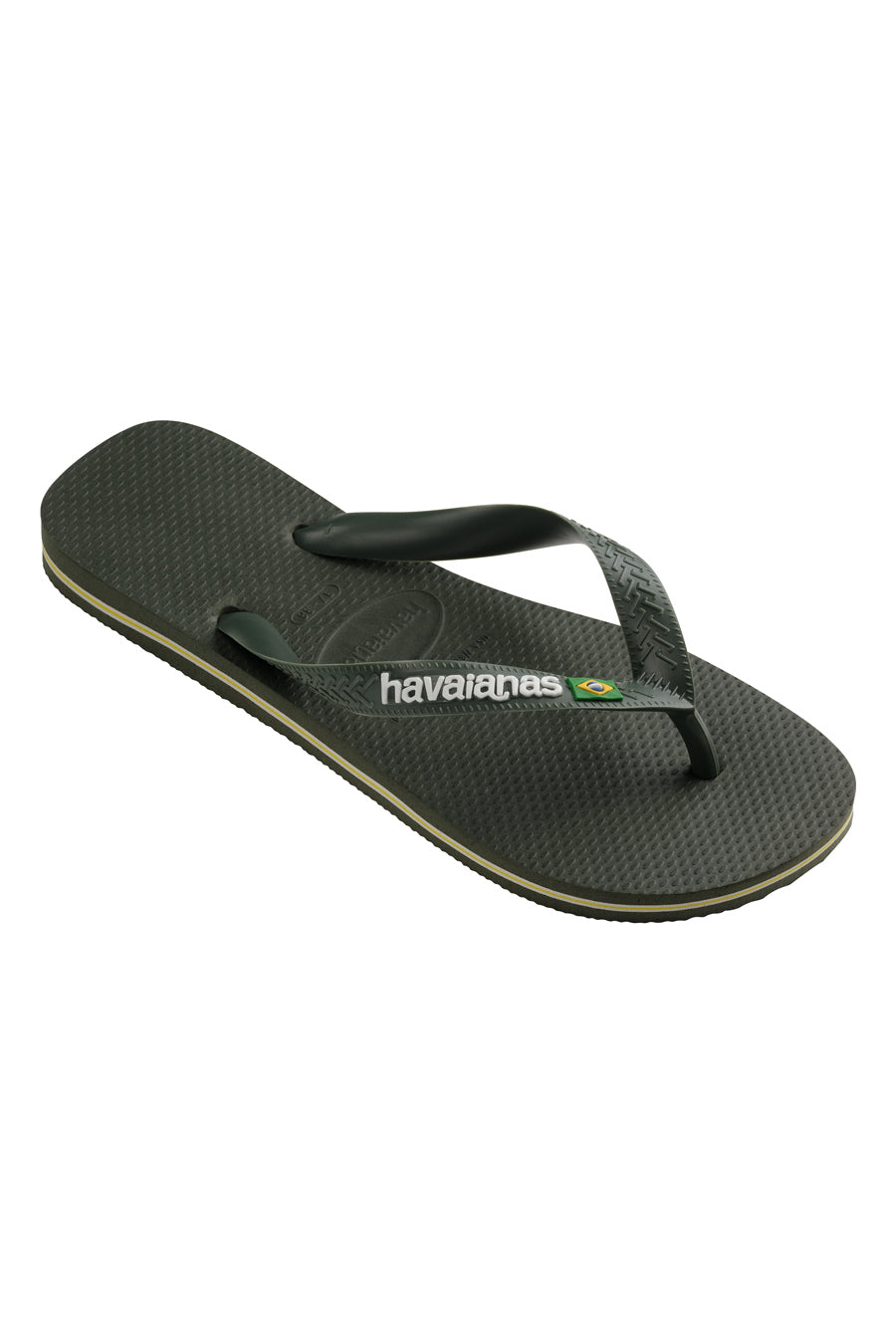 Ciabatte Infradito Verdi Havaians Brasil Logo