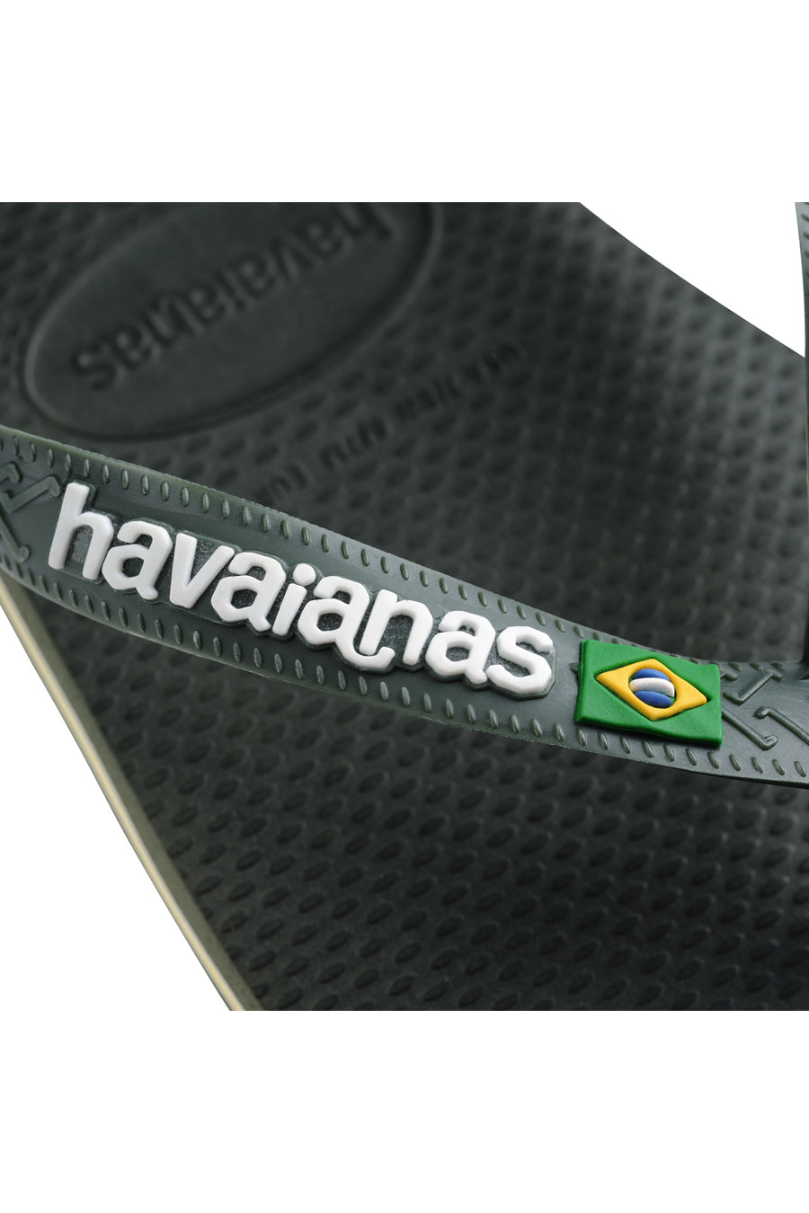 Ciabatte Infradito Verdi Havaians Brasil Logo