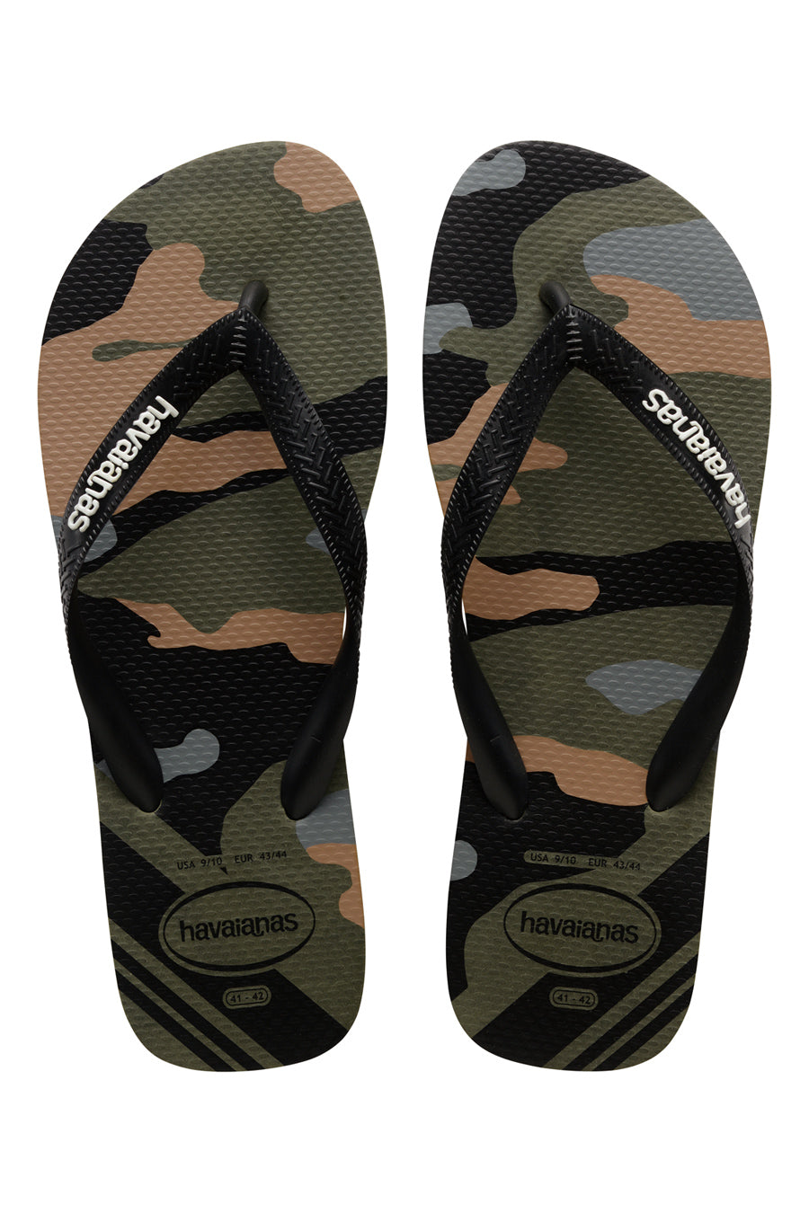 Ciabatte Infradito Verde Militare In Gomma Havaianas Top Camu