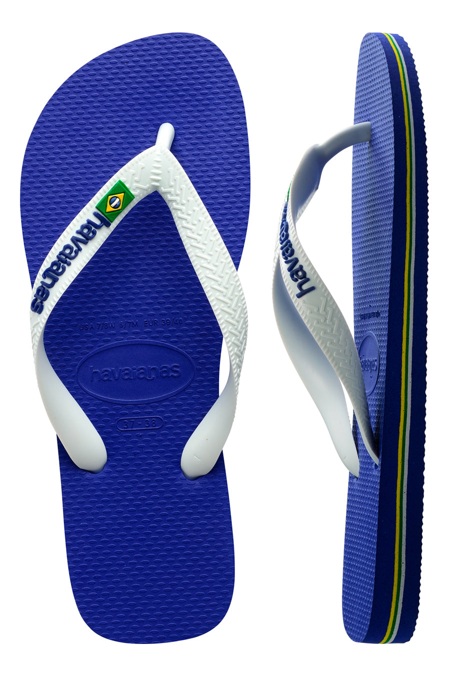 Ciabatte Infradito Blu Havaianas Brasil Logo