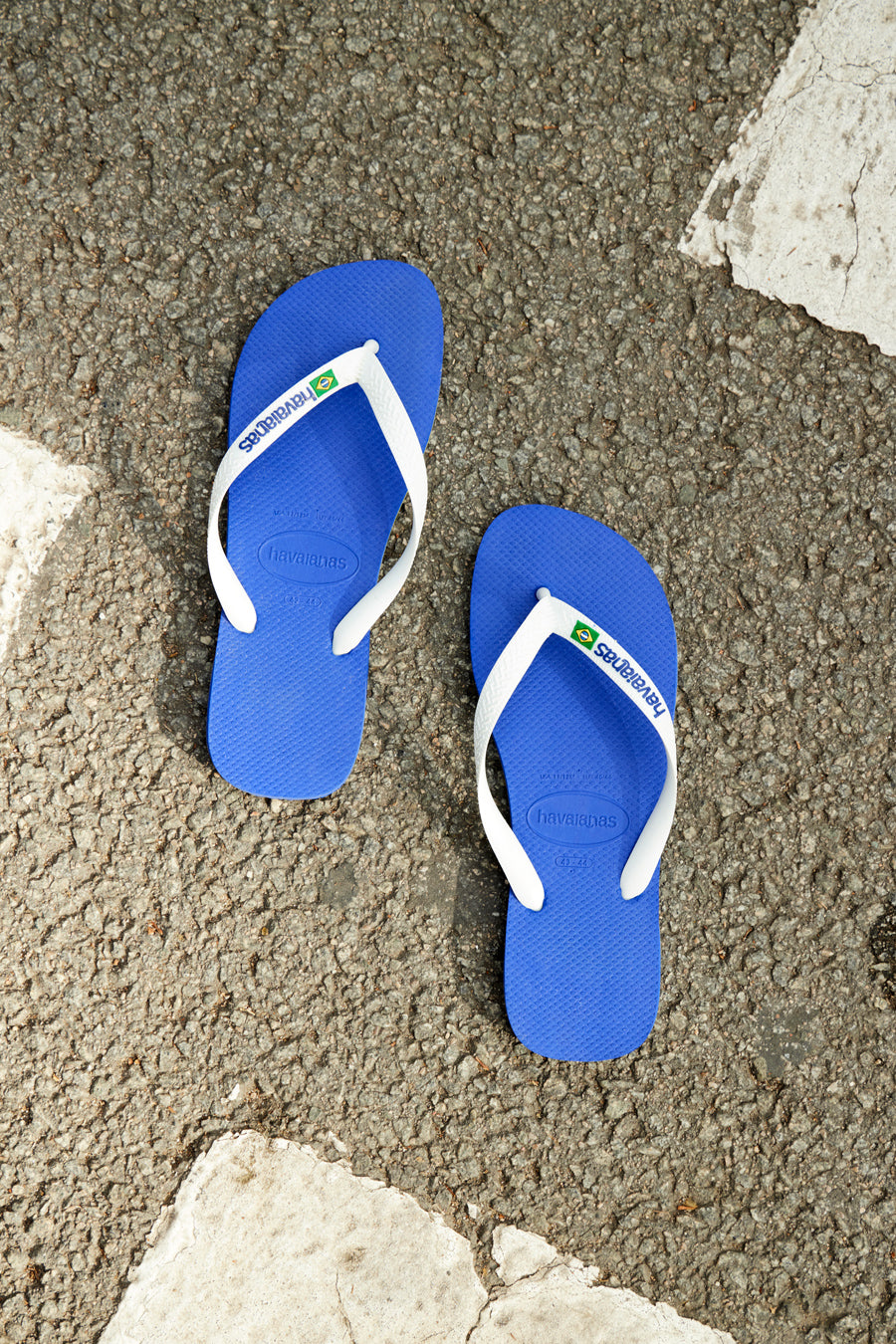 Ciabatte Infradito Blu Havaianas Brasil Logo