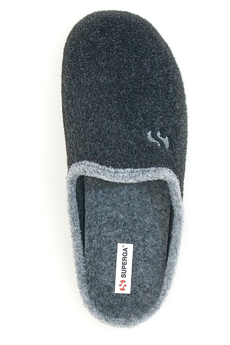 Pantofole Grigie con Plantare Estraibile e Suola in Gomma Superga 10225