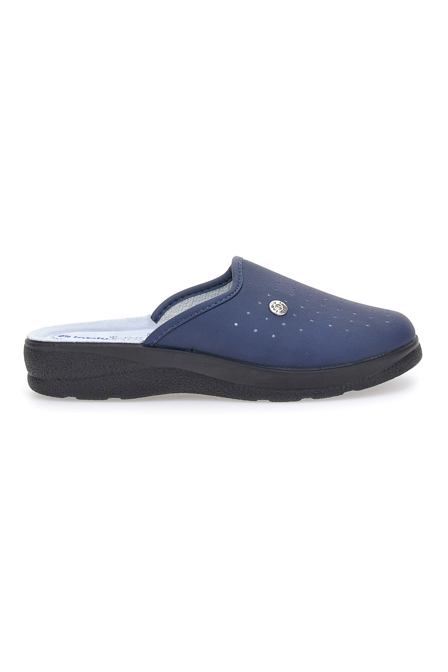 Ciabatte Blu Con Sottopiede in Pelle Inblu 33 Rh