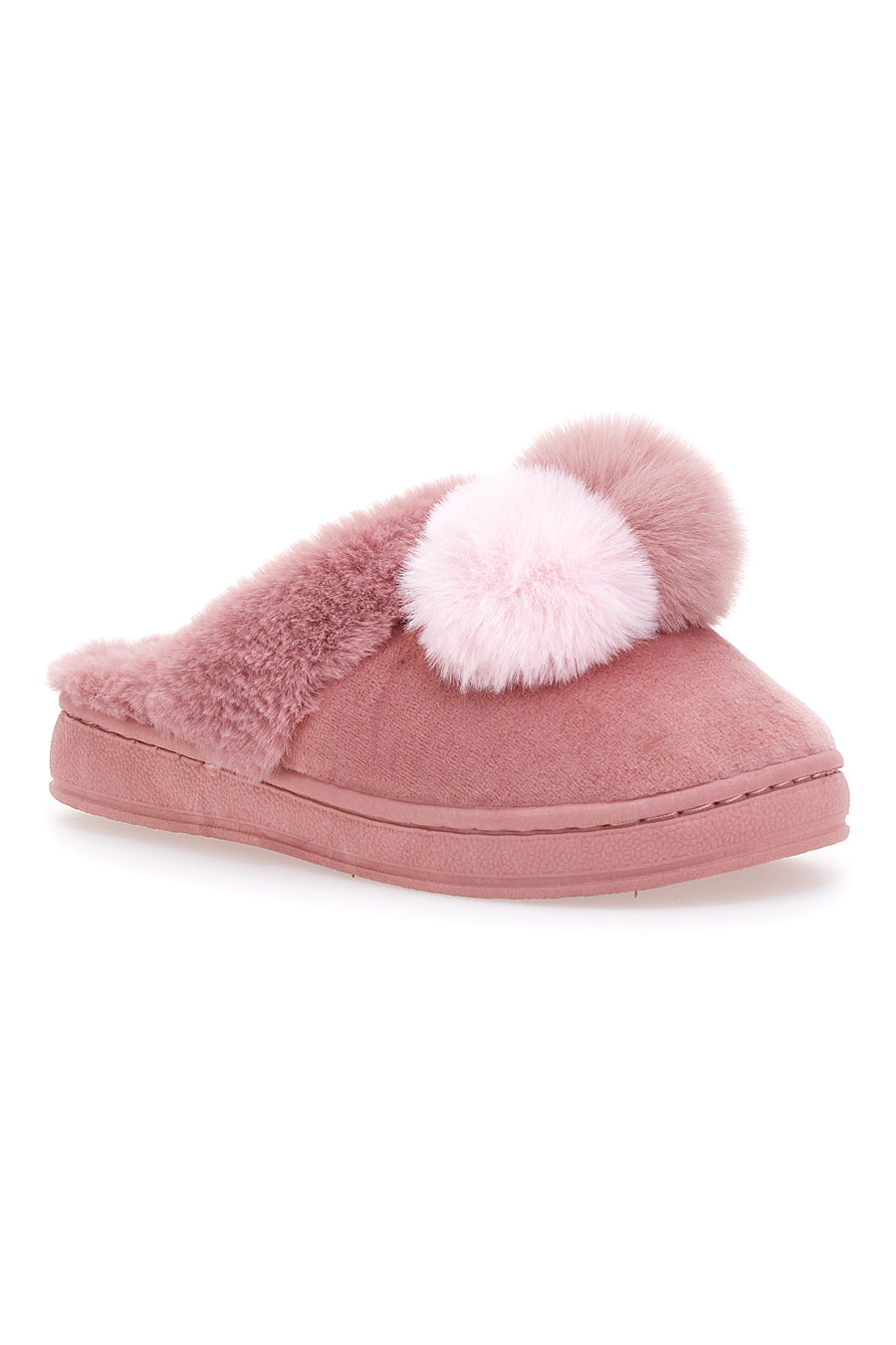 Pantofole Rosa con Pom Pon Coveri Word 233252