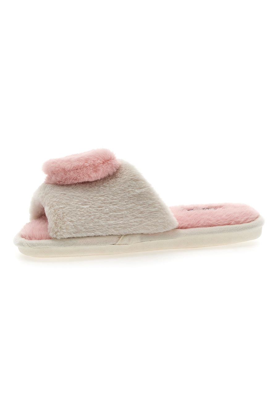 Pantofole Rosa e Bianche Con Pelo Coveri World 67