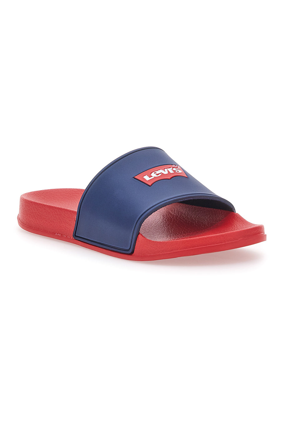 Levi's VPOL0207S Rot/Blaue Gummipantoffeln