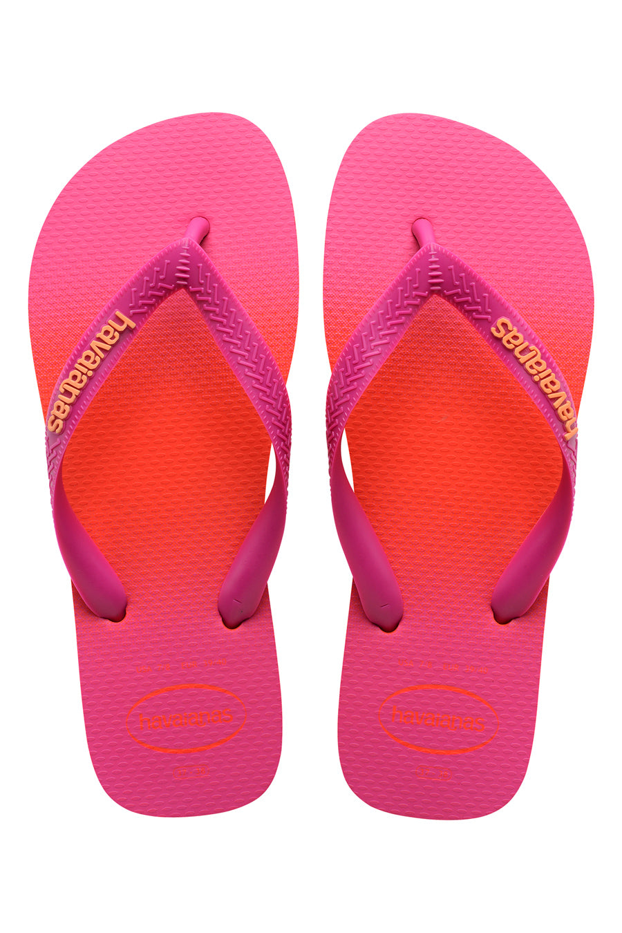 Ciabatte Infradito Fucsia e Arancione con Effetto Sfumato Havaianas Top Fashion