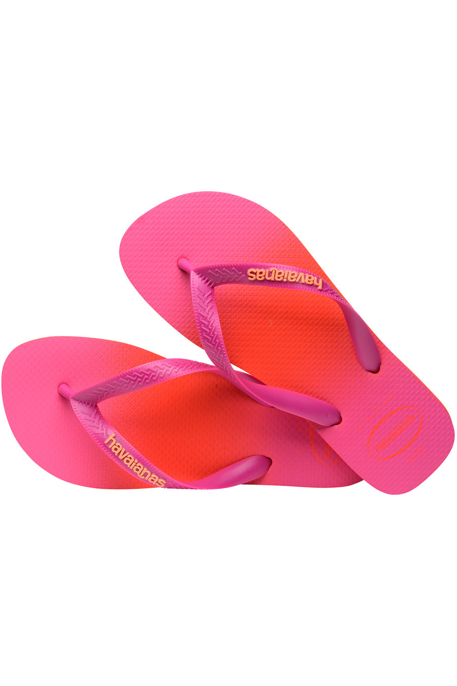 Ciabatte Infradito Fucsia e Arancione con Effetto Sfumato Havaianas Top Fashion