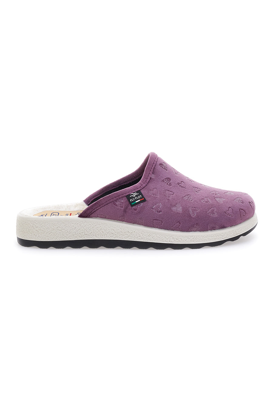 Pantofole viola con tomaia stretch FLY FLOT 5123