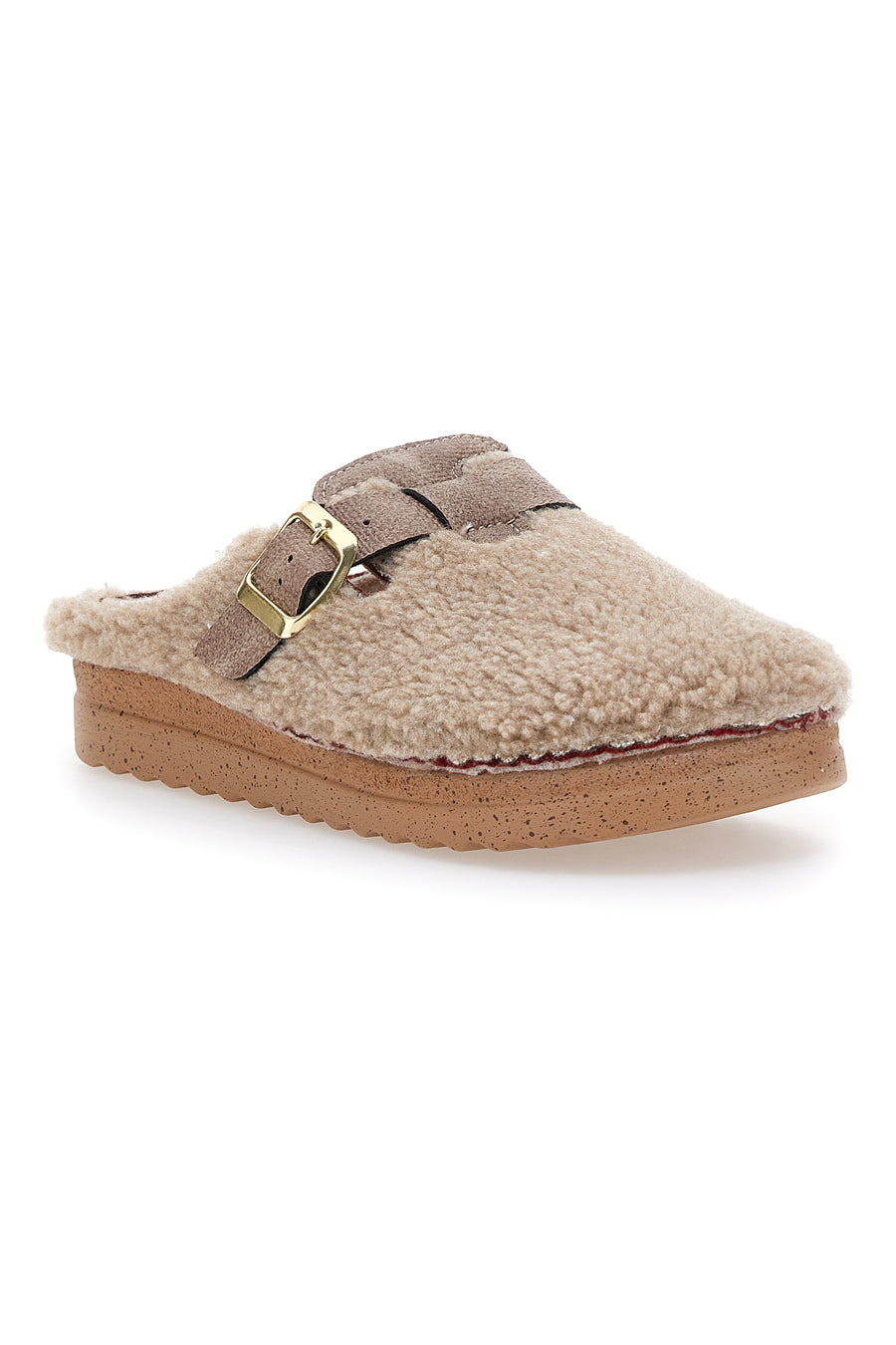 Pantofole beige con cinturino Plocadi 1913