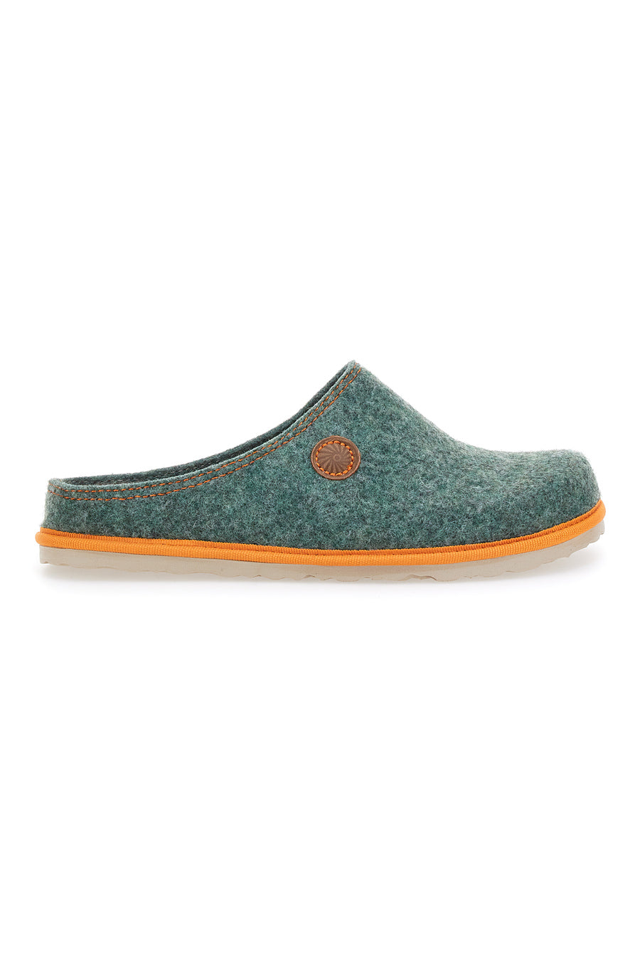 Pantofole verdi con bordo arancione INBLU 39 CS