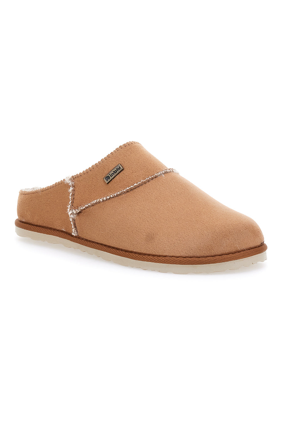 Pantofole Camel con plantare estraibile e pelliccia INBLU 41 CS