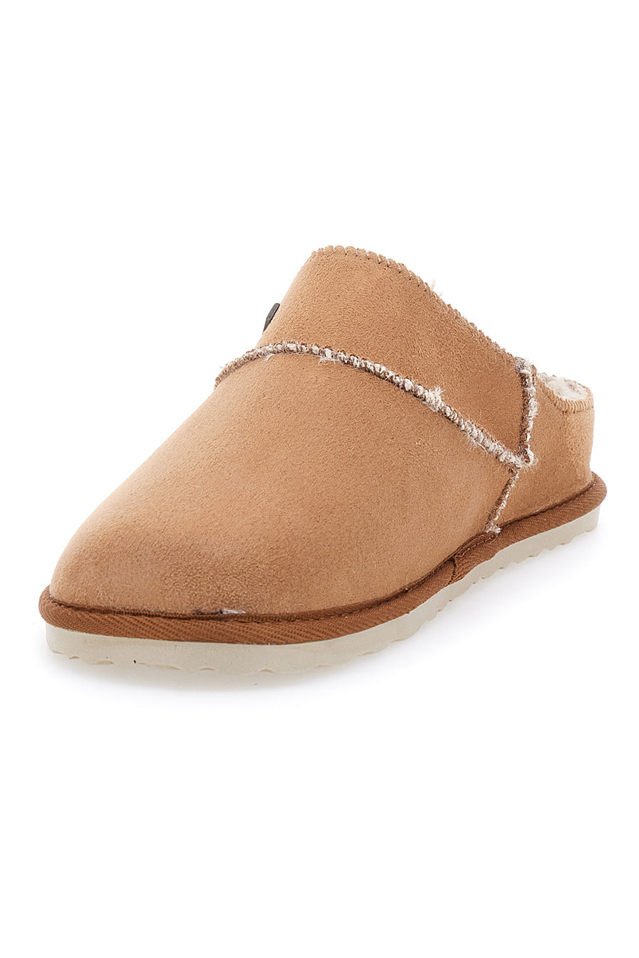 Pantofole Camel con plantare estraibile e pelliccia INBLU 41 CS