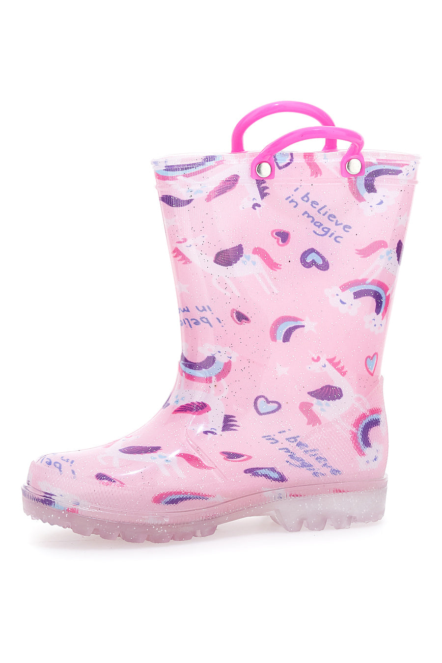 Rosa Gummi-Regenstiefel 2T2L 118