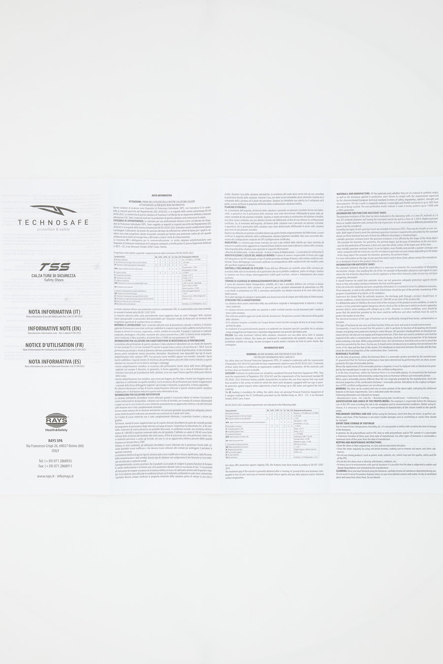 Antinfortunistica Technosafe 2044 S1 PL SR ESD