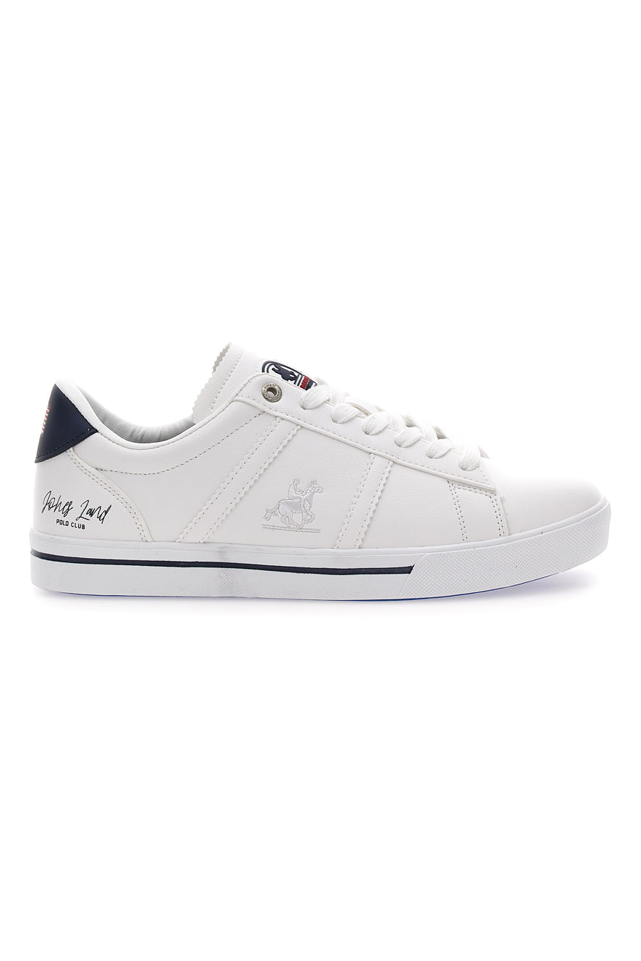 Sneakers Bianche con Dettagli Blu a Contrasto U.S. POLO CLUB SUMMY LTX