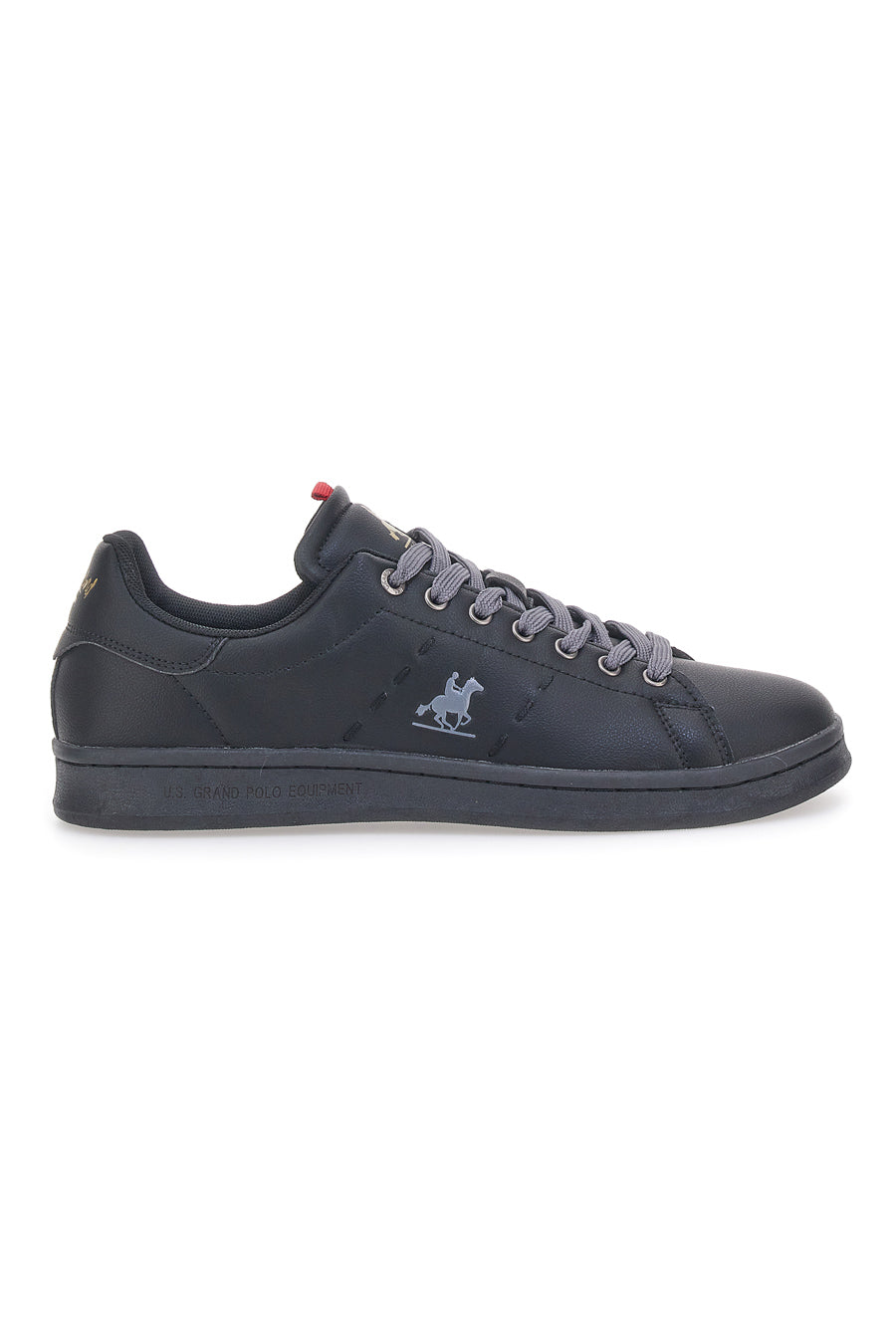 Sneakers Nere con Lacci e Logo Grigi U.S. POLO CLUB BOUGIE LTX