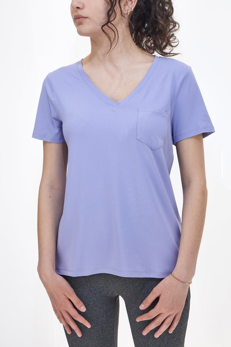 T-shirt Skechers Godri Serene V-Neck Tee Lilla