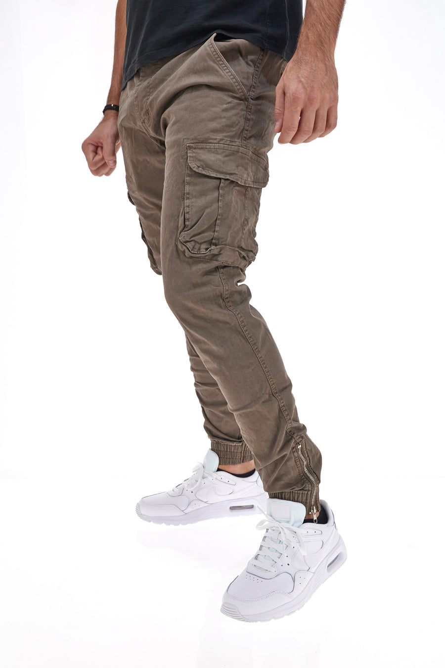 Pantaloni Cargo con Polsino Khaki Boardman 2750