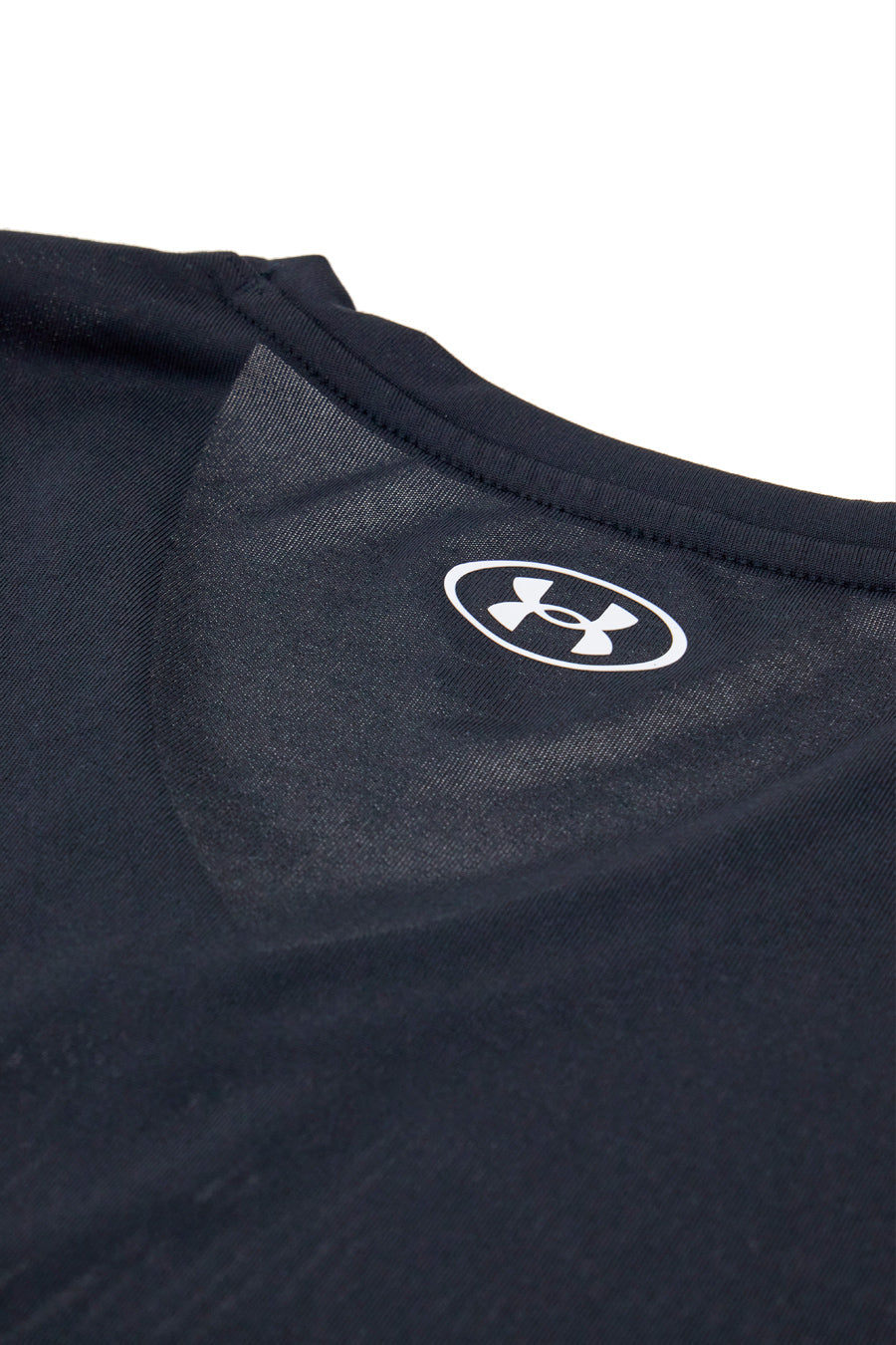 T-Shirt Nera Con Collo a V Under Armour Tech SSV Solid