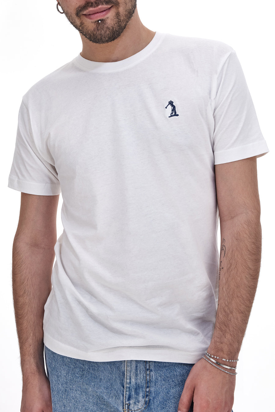 T-Shirt Mezza manica Bianca con Logo US Golf Club 1326