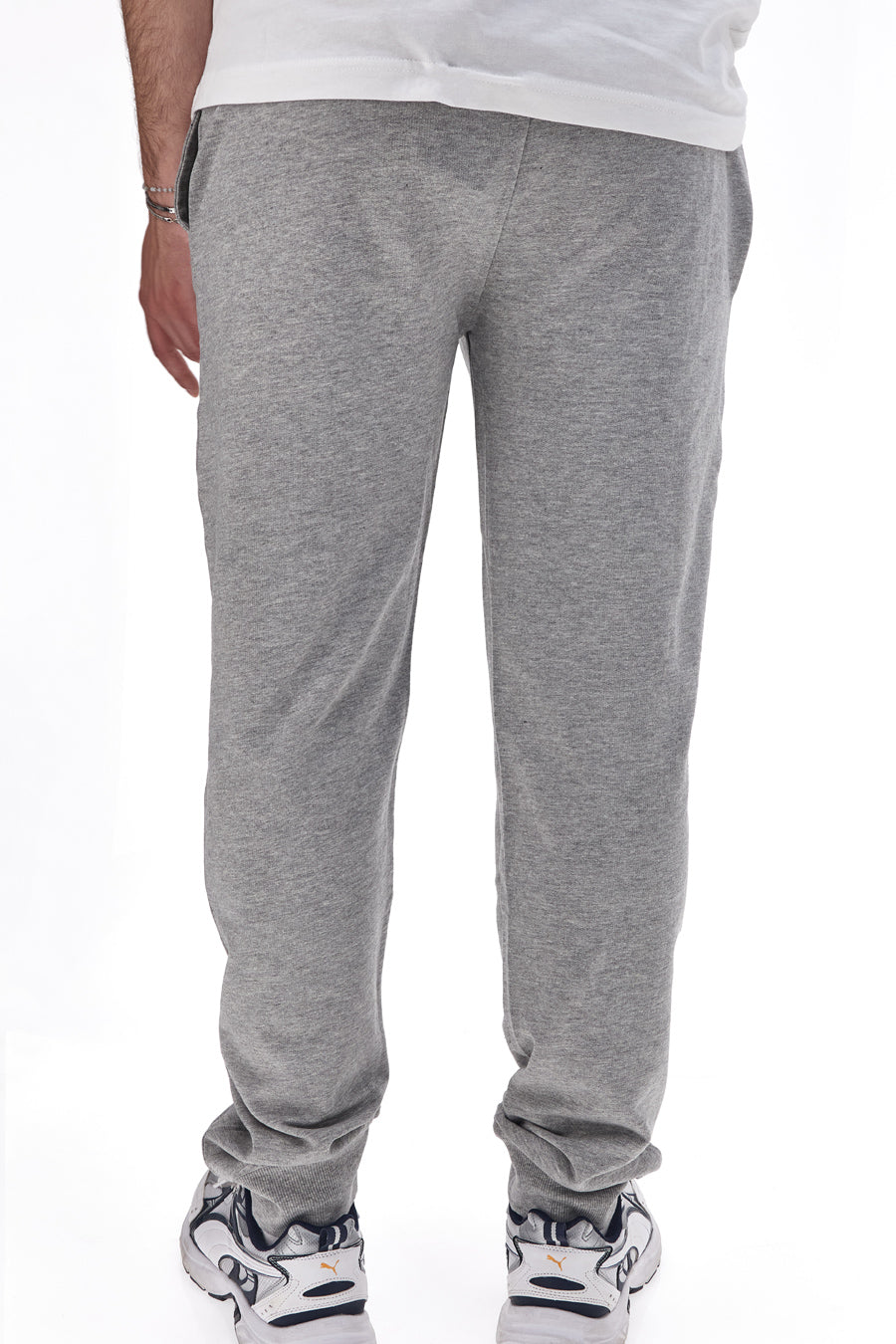 Pantaloni di Tuta con Polsino Grigio Melange US Golf Club 1237