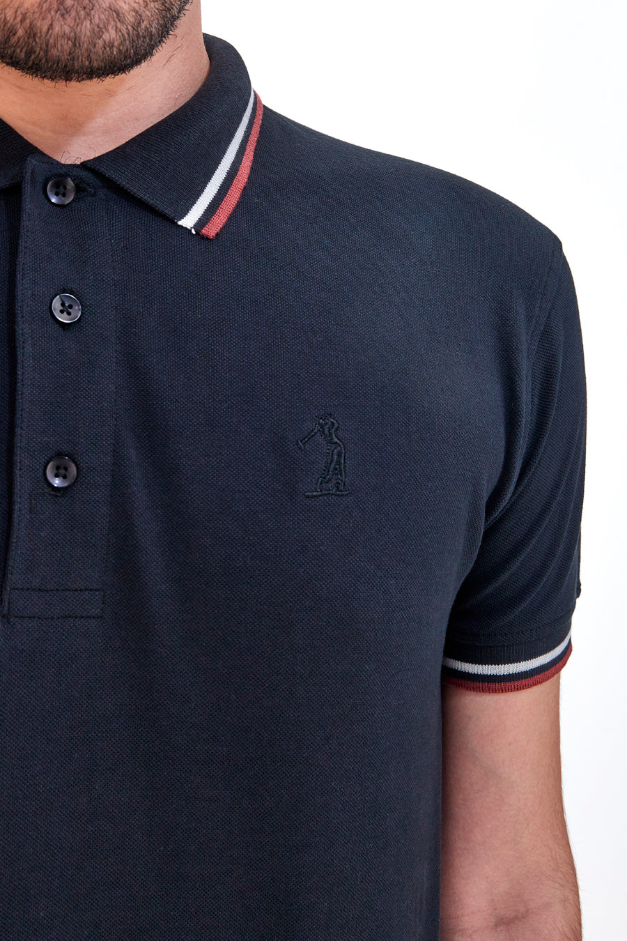 Polo Mezza Manica Nera US Golf Club 1350