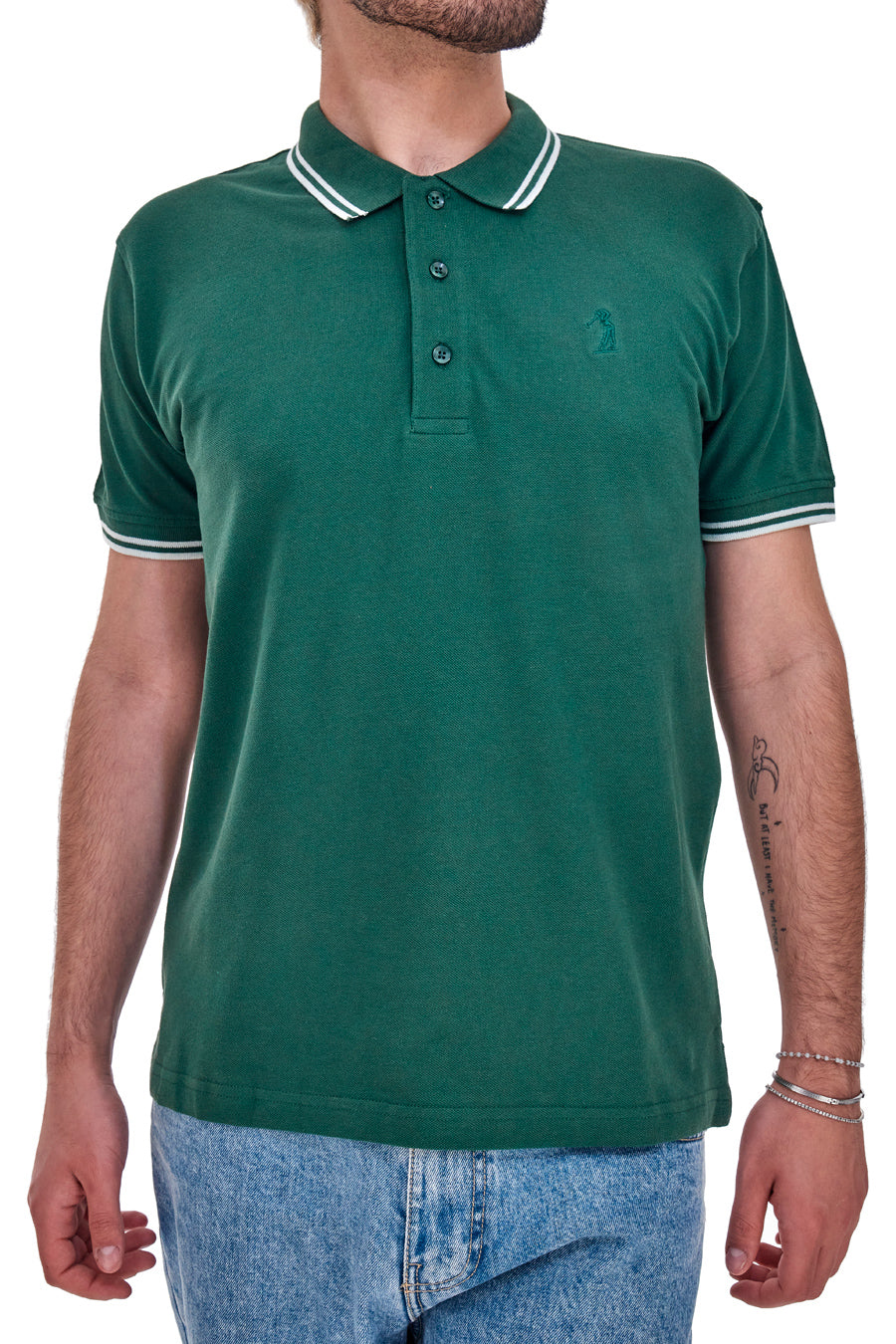 Polo Mezza Manica Verde US Golf Club 1327