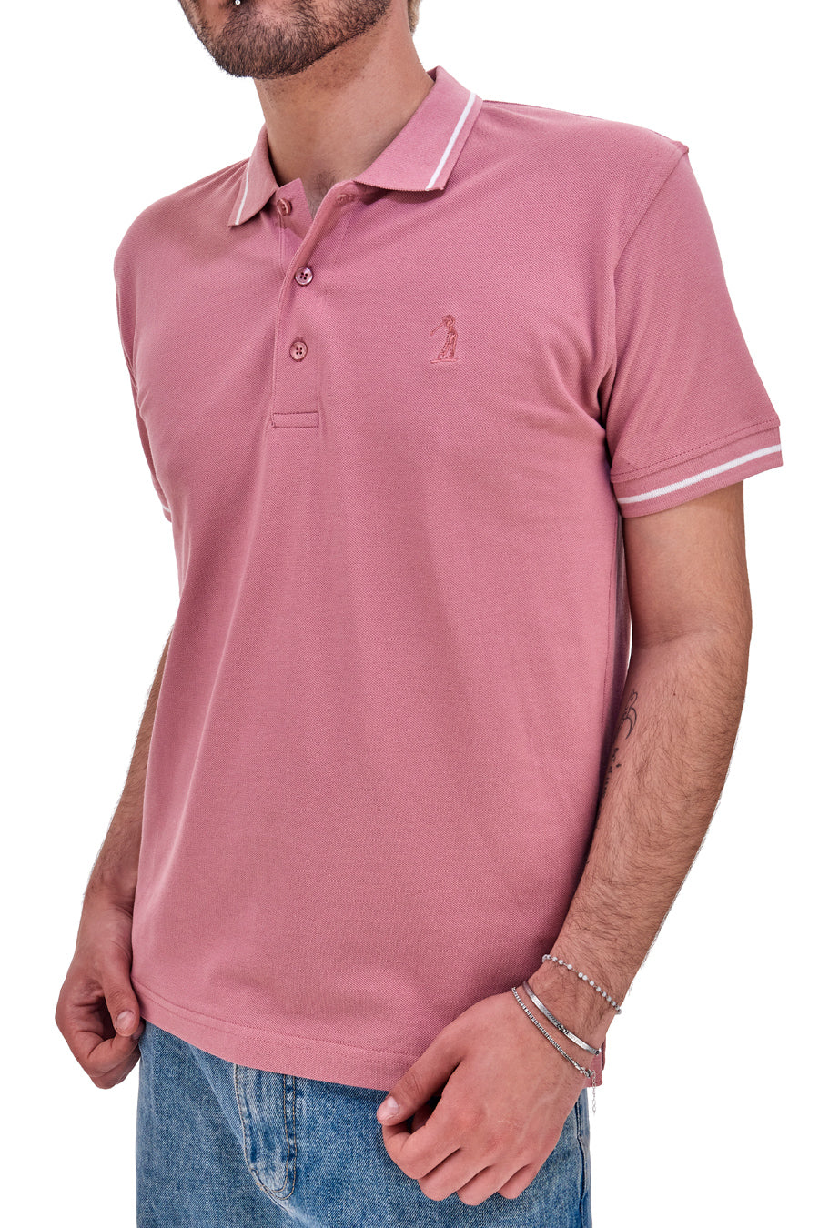 Polo Mezza Manica Rosa US Golf Club 1349