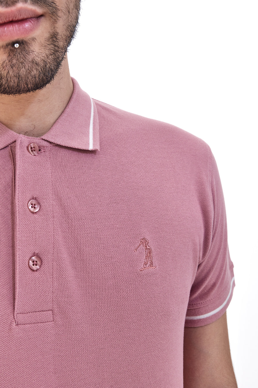 Polo Mezza Manica Rosa US Golf Club 1349