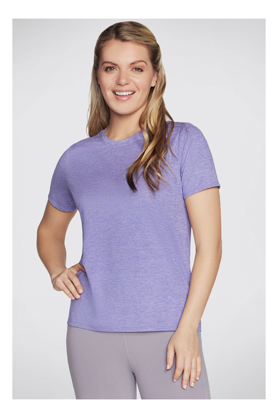 Lilafarbenes Skechers Godri Swift Tee T-Shirt