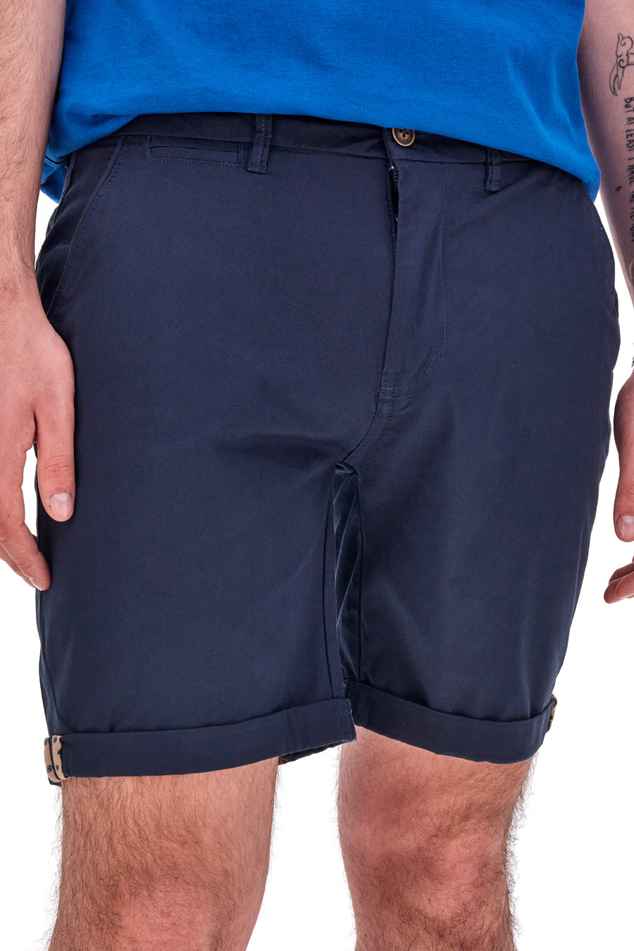 No Limits Blaue Bermudashorts für Herren 001S24