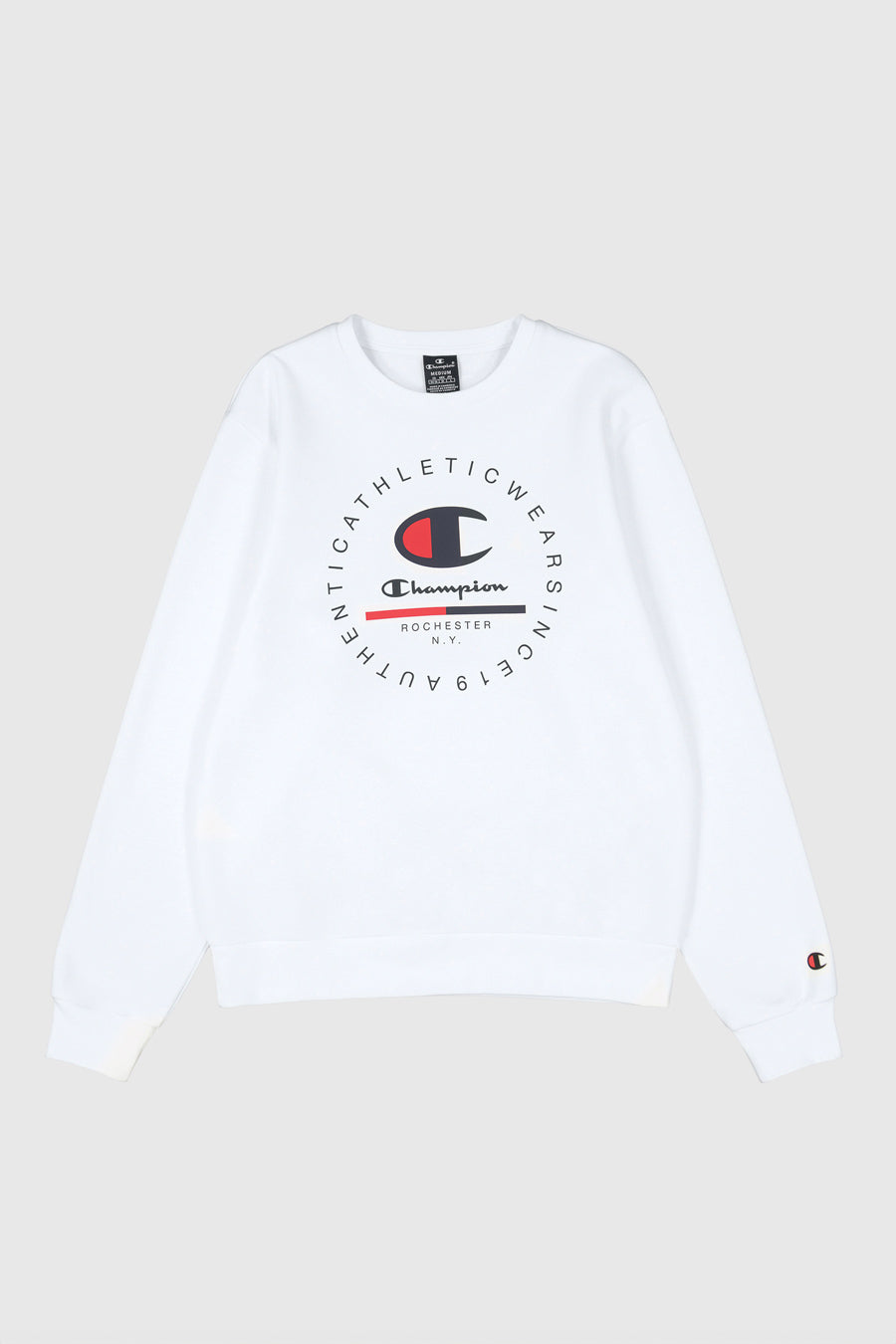 Felpa Bianca girocollo senza cappuccio Champion Crewneck Sweatshirt