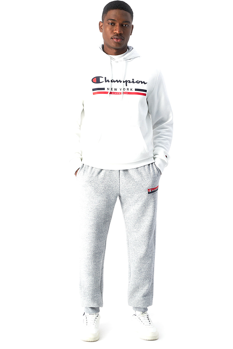 Pantaloni Grigi Sportivo felpato CHAMPION RIB CUFF PANTS