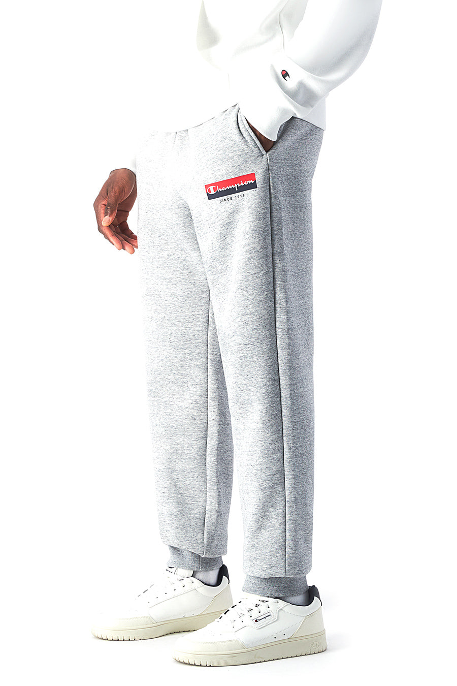 Pantaloni Grigi Sportivo felpato CHAMPION RIB CUFF PANTS