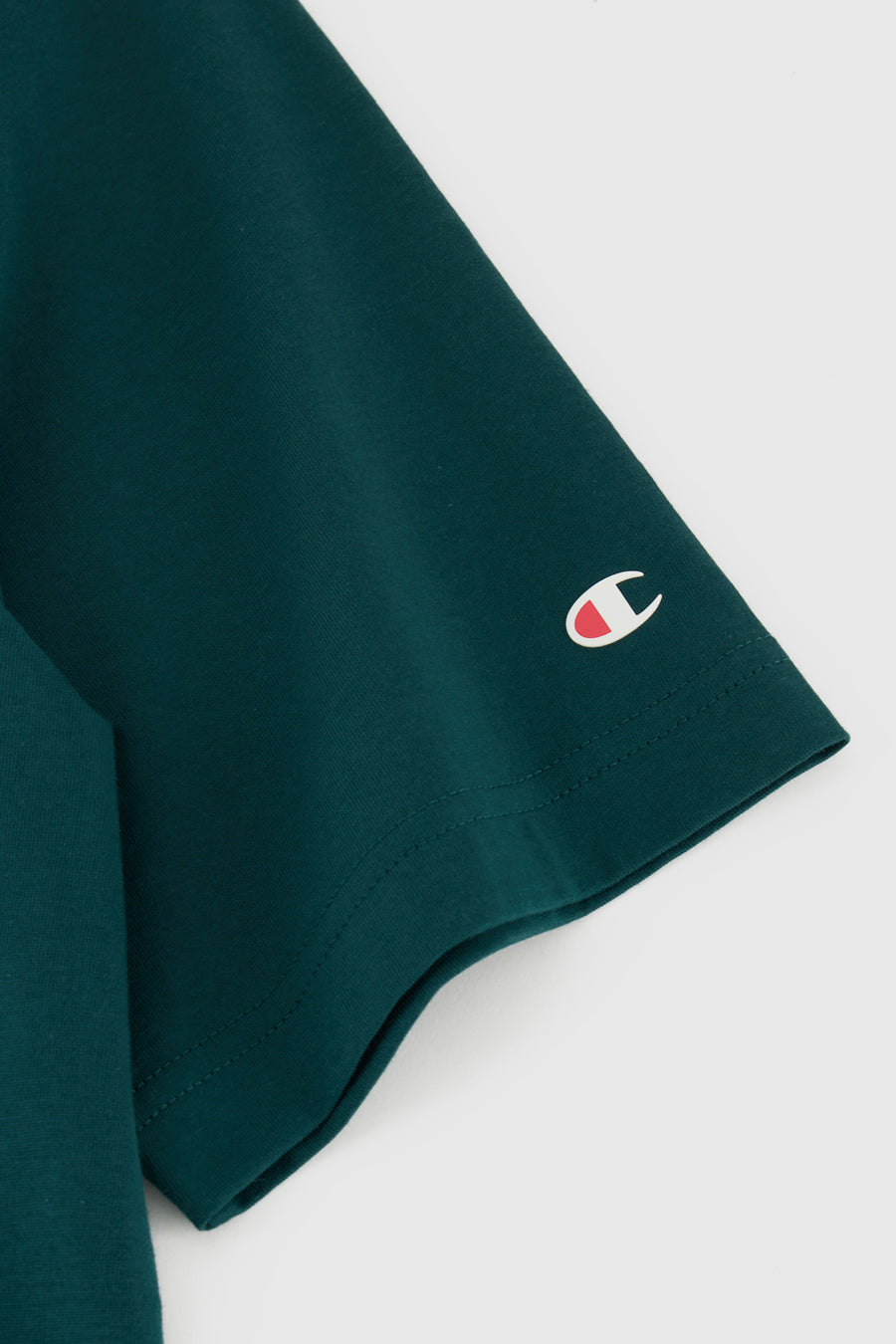 T-SHIRT VERDE GIROCOLLO CHAMPION CREWNECK