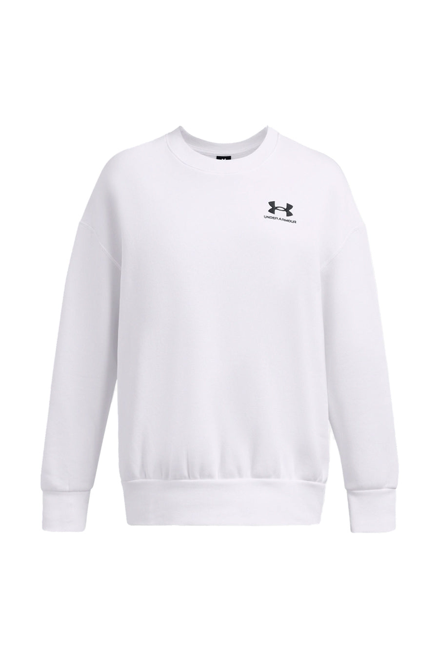 Felpa Bianca Girocollo Senza Cappuccio Under Armour Essential Fleece