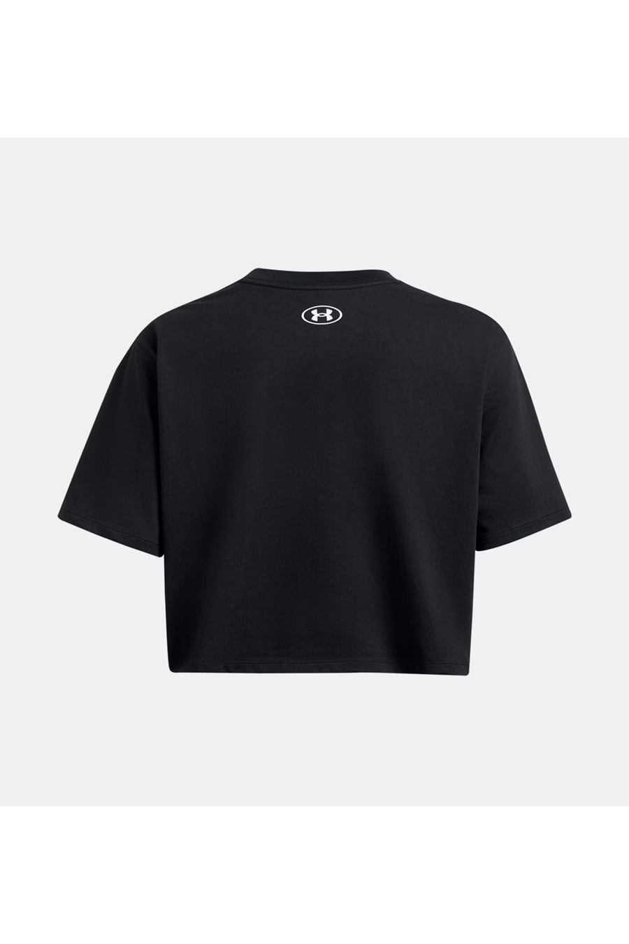 Schwarzes Under Armour Boxy Crop Logo Kurzarmshirt