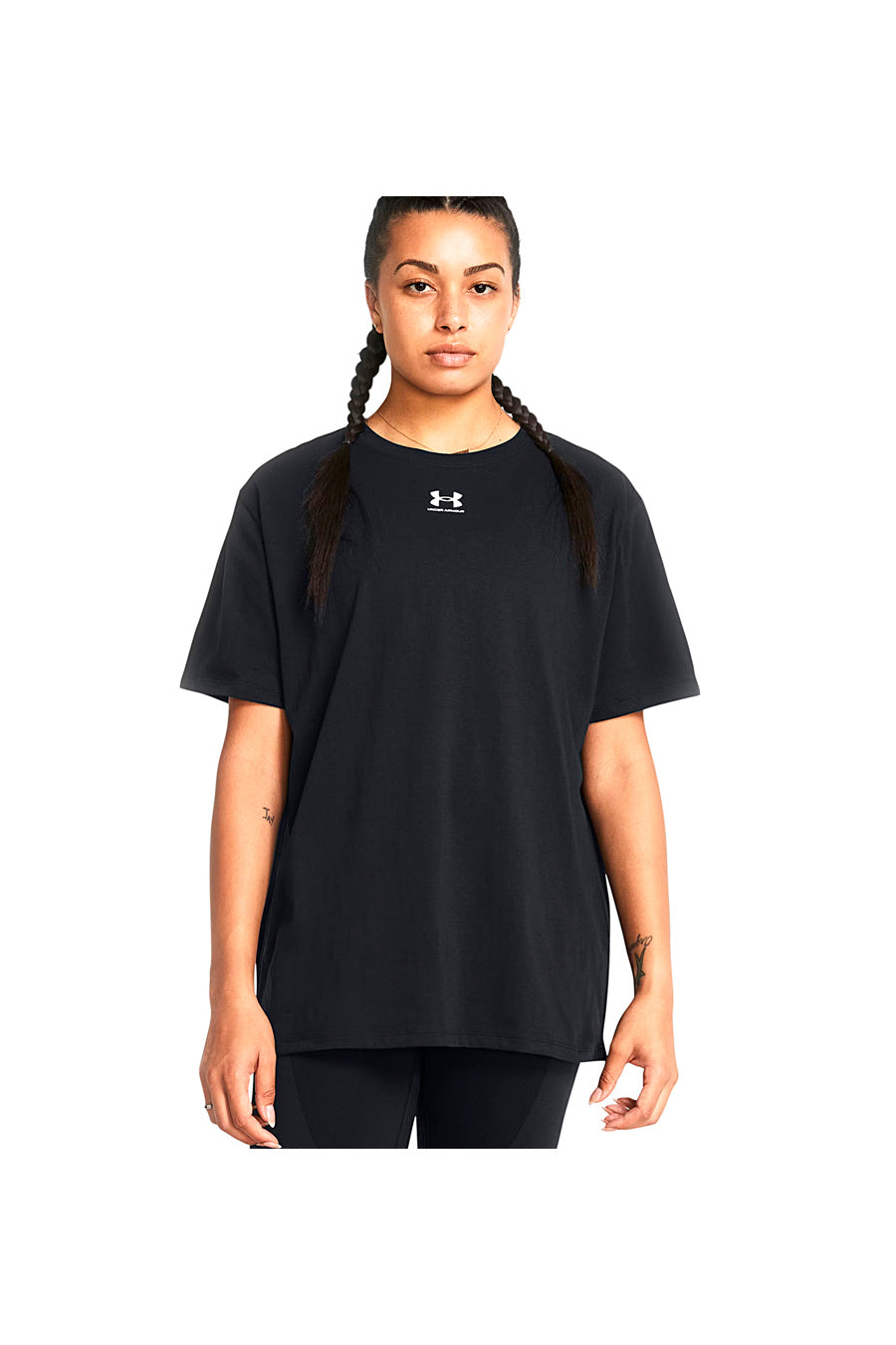 Maglia a maniche corte nero Under Armour Campus Oversize