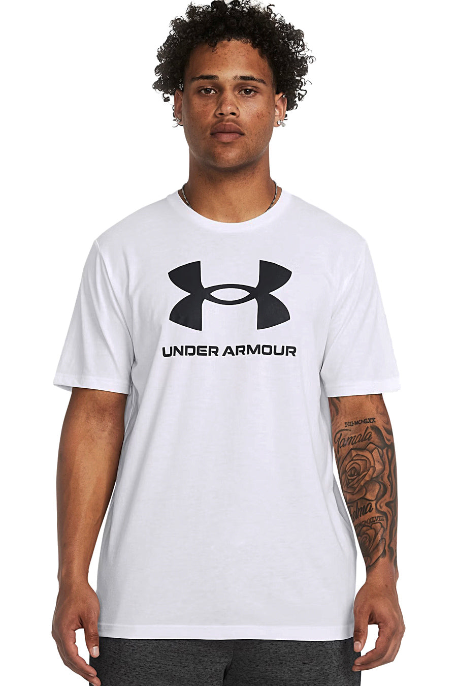 Maglia a manica corta Bianca Under Armour Logo