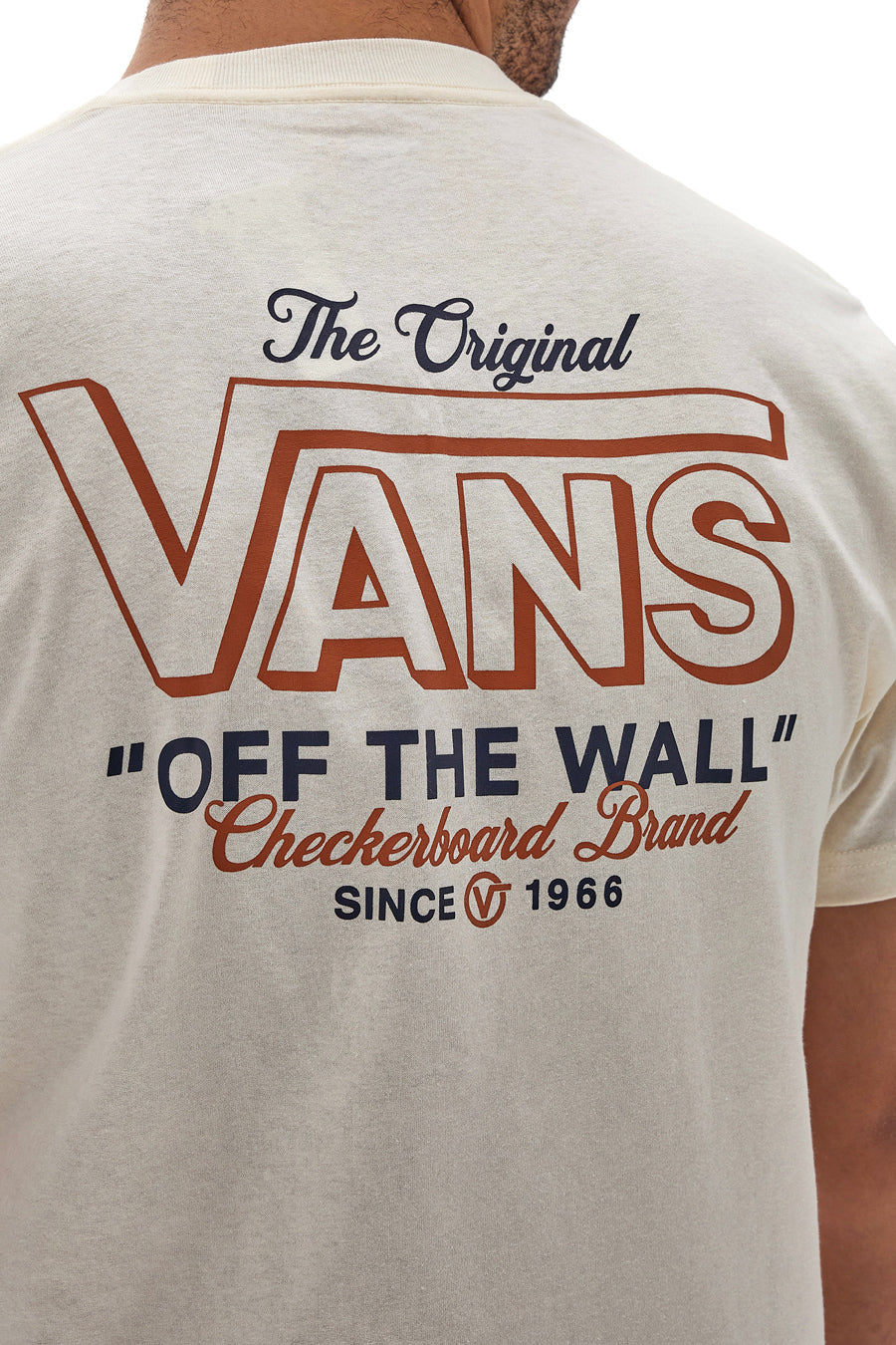 T-shirt Bianco Antico Con Stampa VANS Vanstander tee