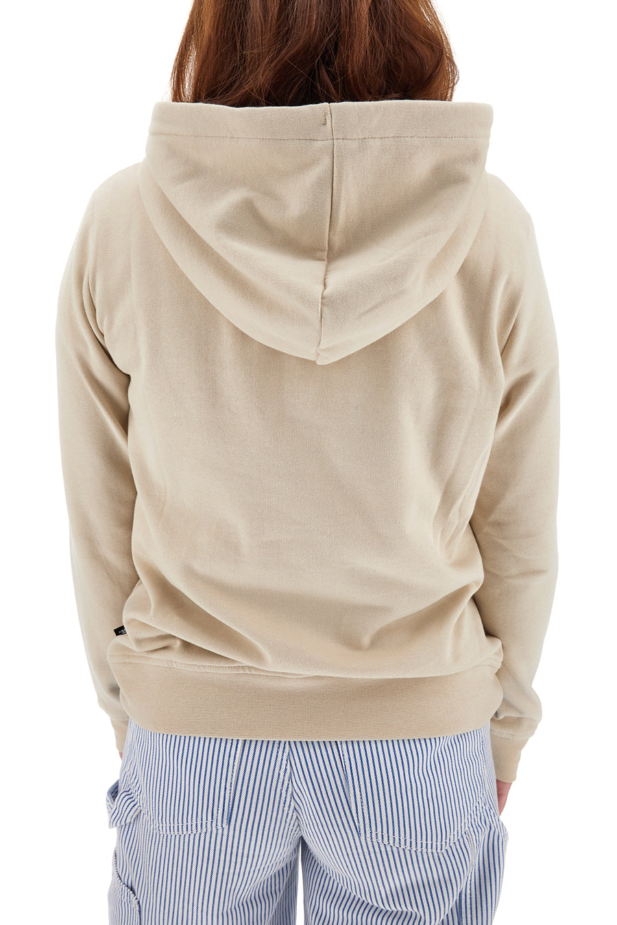 Felpa Beige Girocollo Con Cappuccio Vans Drop V Logo Hoodie