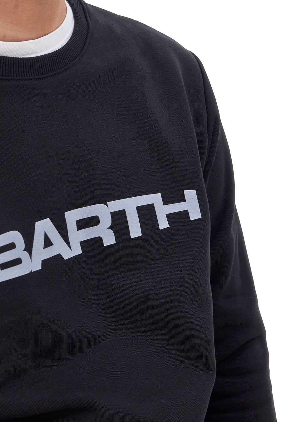 Schwarzes Abarth-Sweatshirt mit Rundhalsausschnitt und Kapuze AH25FW306