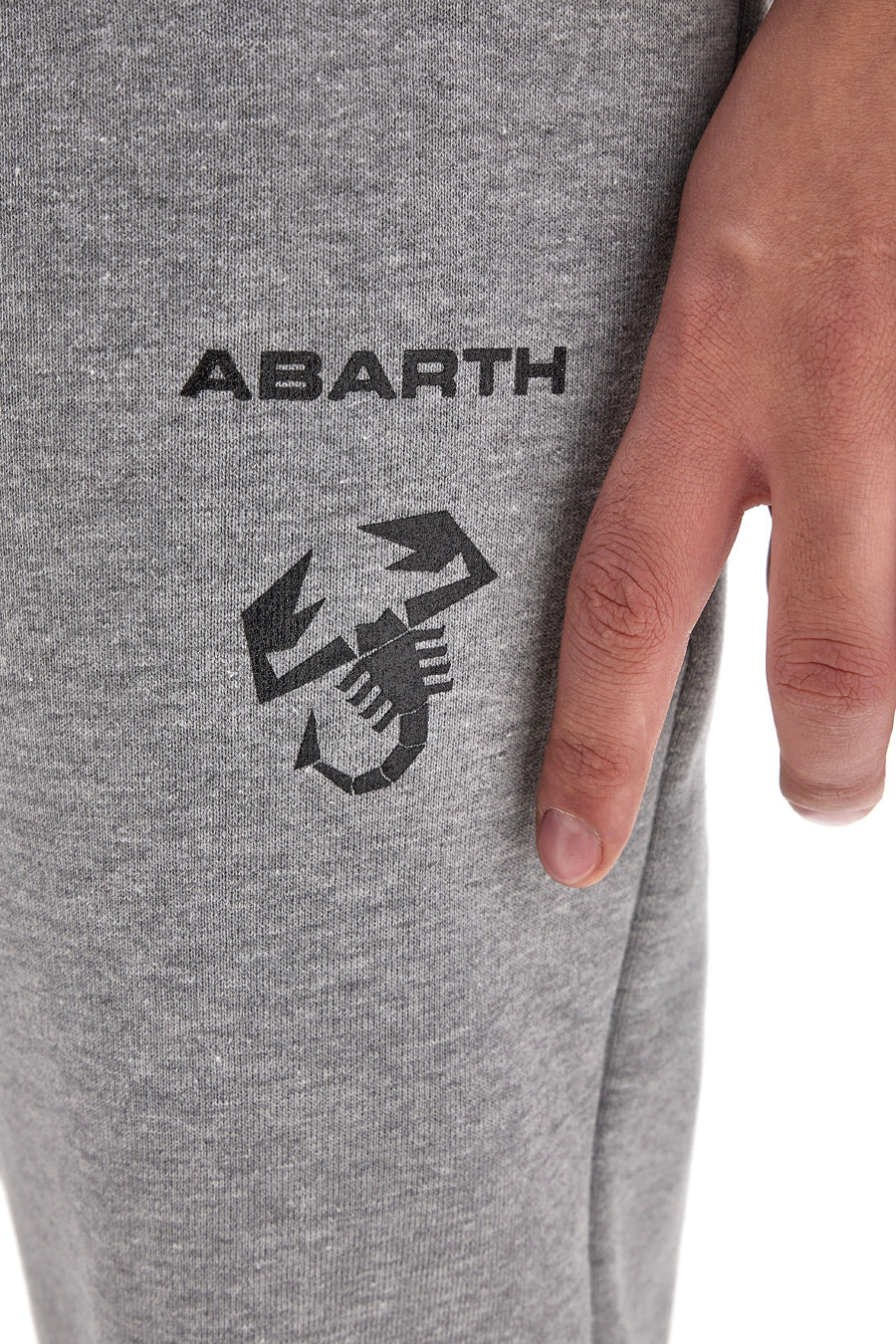 ABARTH AH25FW380 Hose aus grauem Fleecestoff