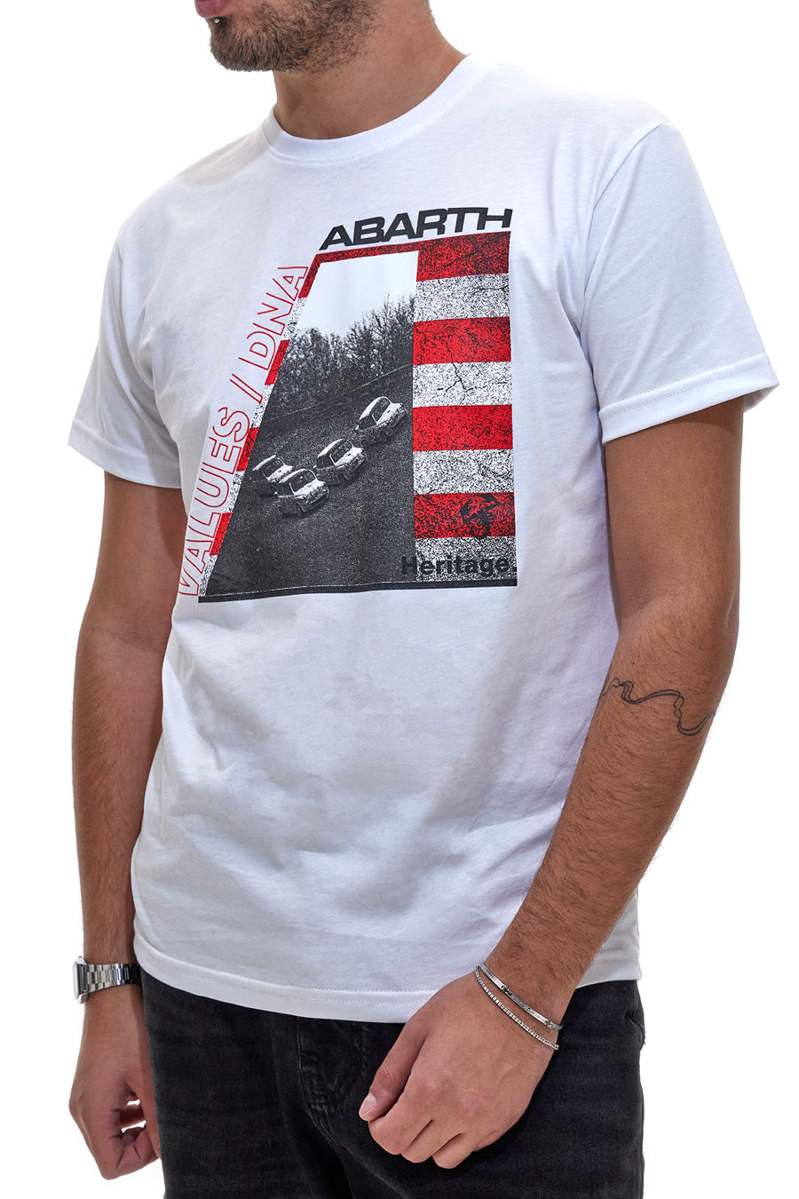 T-Shirt Bianca Made In Italy Abarth AH25FW336