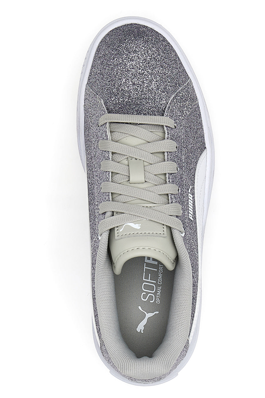 Sneakers Flatform Karmen Glitz Argento Glitter