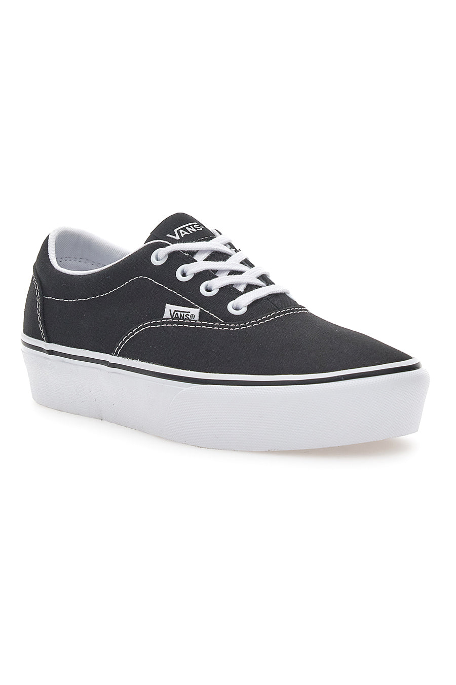 Sneakers con Platform Vans Doheny Platfor Nere e Bianche