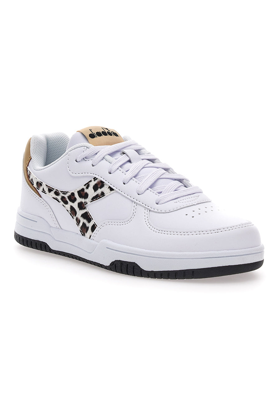 Sneakers Bianche Diadora Raptor Low Leopard